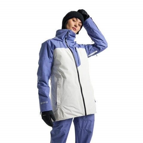 Geaca Snowboard Dama Burton Pillowline GORE-TEX 2L - Slate Blue Stout White - Burton