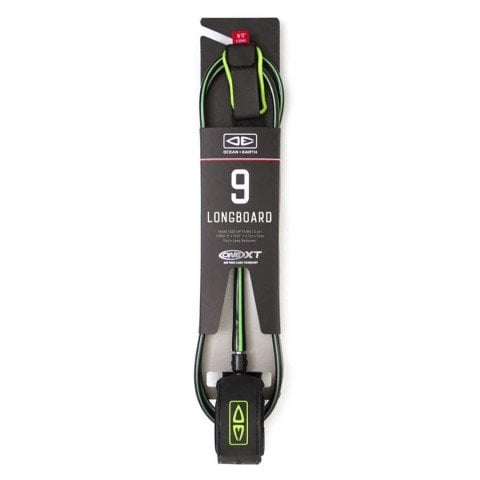 Leash Ocean and Earth Longboard Premium One-XT - LIme - Ocean and Earth