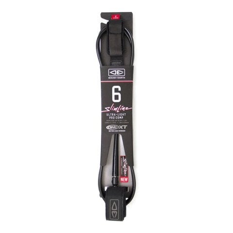Leash Ocean and Earth Slime Line Ultra-Light Pro Comp One XT - Black - Ocean and Earth