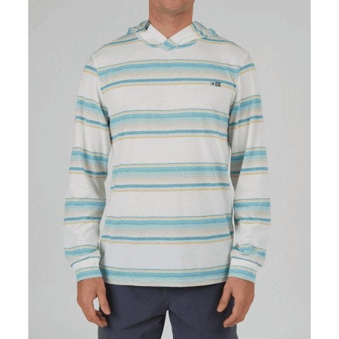 Tricou Barbati Salty Crew Cortes UV Hood - Off White - Salty Crew