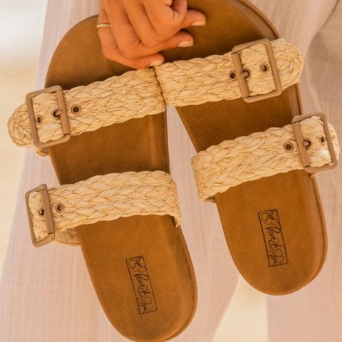 Balerini Papuci Dama Roxy Into Summer - Natural - Roxy