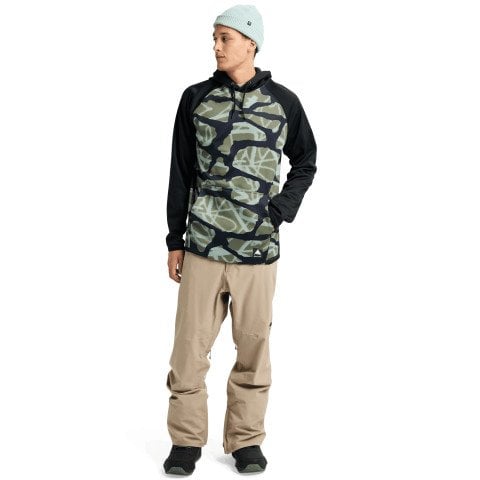 Hanorac Termal Unisex Burton Crown Weatherproof Pullover - Graffiti Camo True Black - Burton
