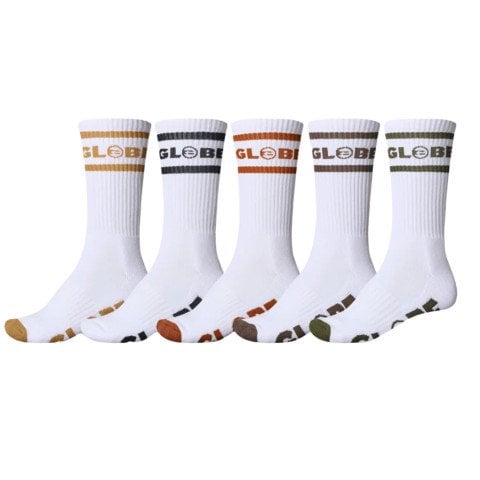 Set Sosete Unisex Globe Tilt Hi Crew 5PK - Assorted - Globe