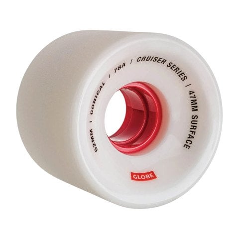 Roti Cruiser/Longboard Globe Conical - White Red - Globe