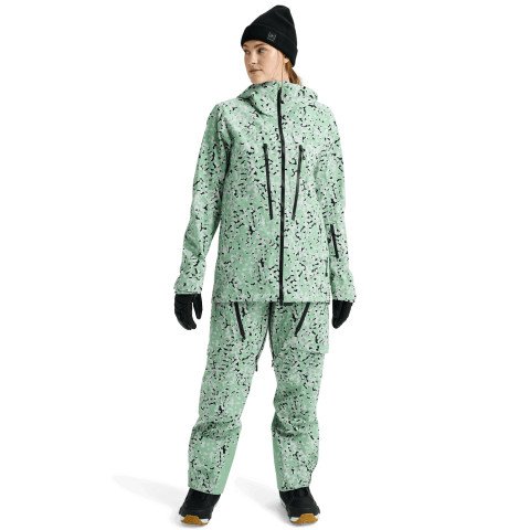 Geaca Snowboard Dama AK-Burton Gore-tex Tuvak 3L - Sage Dot Camo - AK-Burton