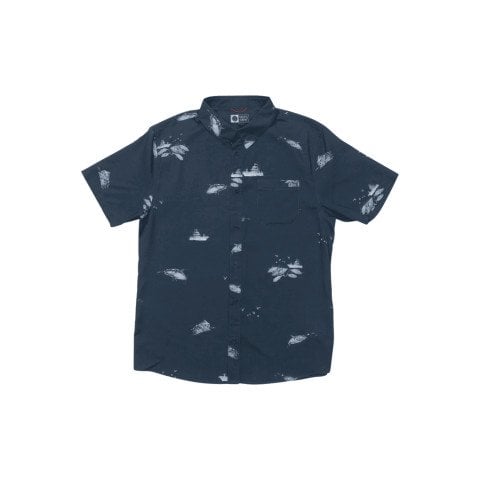 Camasa Barbati Salty Crew Breezer Perf Button Up - Midnight Navy - Salty Crew