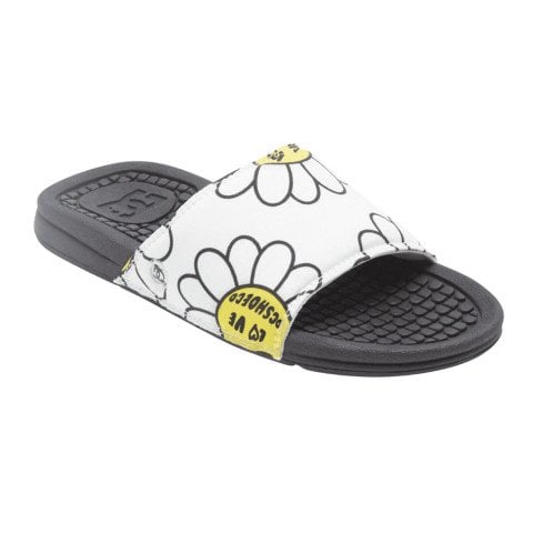 Papuci DC Bolsa - White/Black/Flower - DC