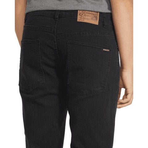 Pantaloni Casual Barbati Volcom Vorta Denim - Blackout - Volcom
