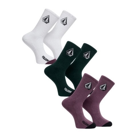 Set Sosete Unisex Volcom Full Stone Mix 3Pk - Multi - Volcom