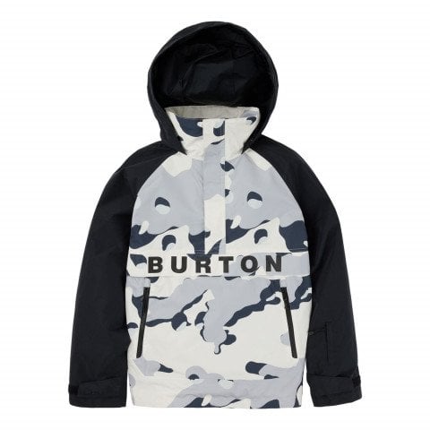 Geaca Snowboard Dama Burton Frostner 2L Anorak - True Black Stout White Cookie Camo