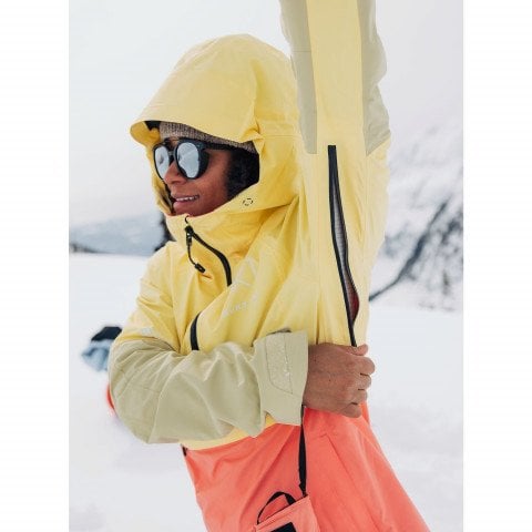 Geaca Snowboard Dama AK-Burton Kimmy GORE-TEX 2L Anorak - Buttermilk Reef Pink Mushroom - AK-Burton