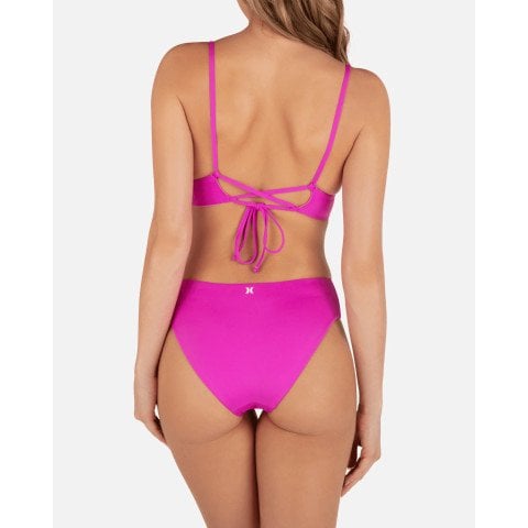 Sutien Costum de Baie Hurley Solid Reversible Bralette - Watermelon - Hurley