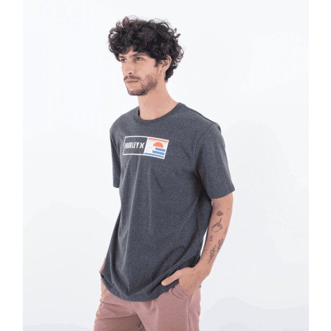Tricou Barbati Hurley Evd Box Waves - Lollipop - Hurley
