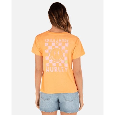 Tricou Femei Hurley Smile Check - Orange - Hurley