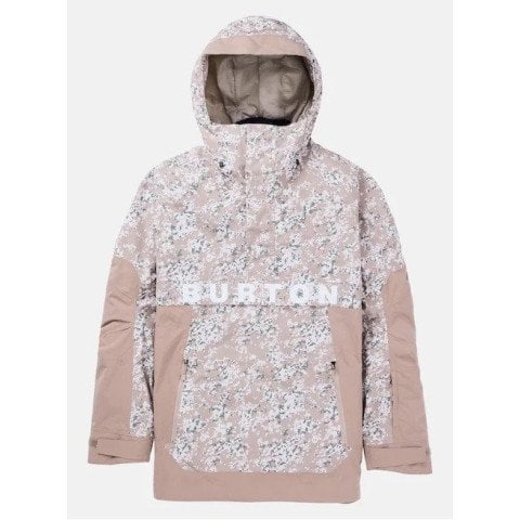 Geaca Snowboard Barbati Burton Frostner Anorak - Snowfall Camo Summit Taupe