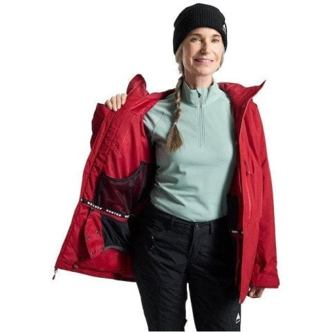 Geaca Snowboard Dama Burton Pillowline GORE-TEX - Deep Red