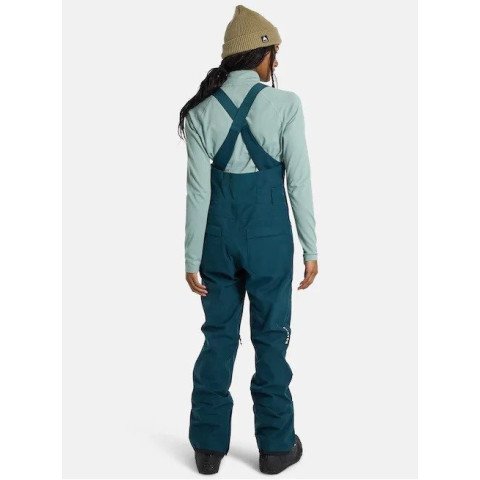 Pantaloni Snowboard Dama Burton Avalon Stretch Bib - Deep Emerald - Burton