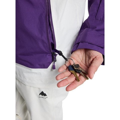 Geaca Snowboard Dama Burton Frostner Anorak - Imperial Purple Stout White
