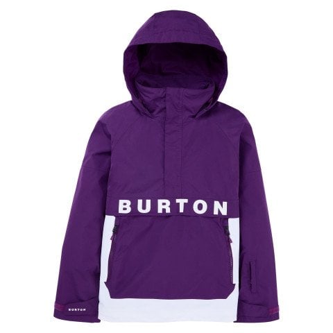 Geaca Snowboard Dama Burton Frostner Anorak - Imperial Purple Stout White