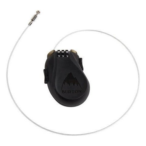 Antifurt placa snowboard Burton Cable Lock - Translucent Black