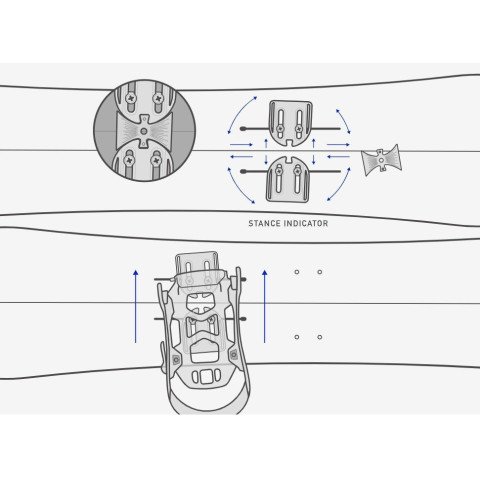 LegaturI Splitboard Dama Burton Step On Split - Black
