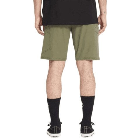 Pantaloni Scurti Barbati Volcom Cashed In Cargo Hybrid 20'' - Wintermoss - Volcom