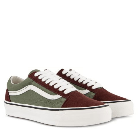 Shoes Vans LX Old Skool - Brown/Green