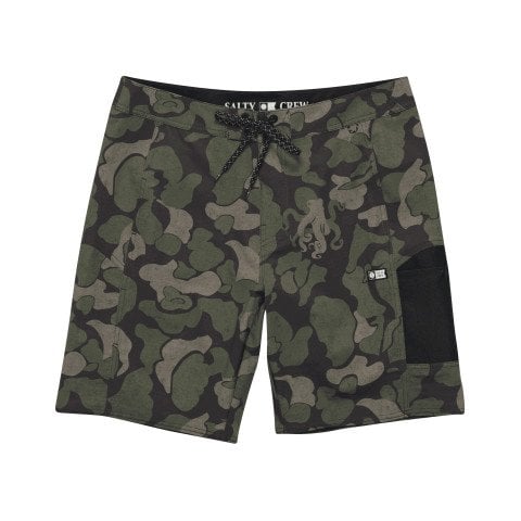 Short Baie Barbati Salty Crew Flagship Boatshort - Dark Olive - Salty Crew