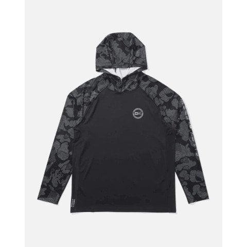 Lycra Barbati Salty Crew Apex Perforated Hood - Black Camo