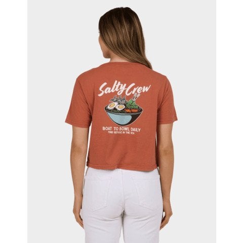 Tricou Dama Salty Crew Fish Bowl Crop - Sierra - Salty Crew