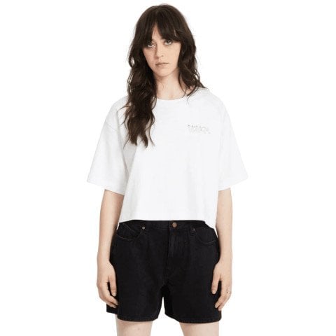 Tricou Dama Volcom Drumstone - White