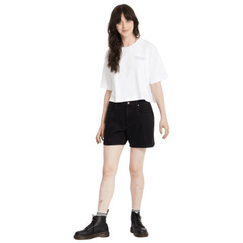 Tricou Dama Volcom Drumstone - White
