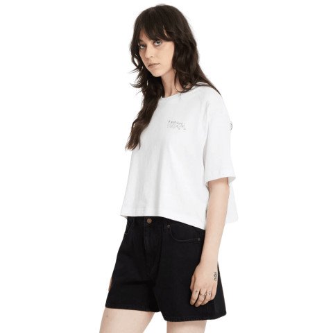 Tricou Dama Volcom Drumstone - White