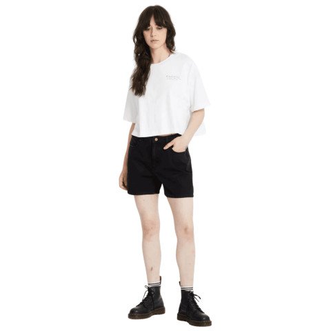 Tricou Dama Volcom Drumstone - White
