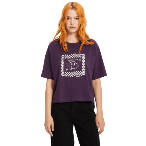 Tricou Dama Volcom Filip Rygalski 1 - Grape Royal