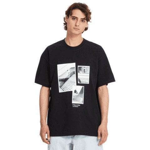 Tricou Barbati Volcom Pfanngles - Black