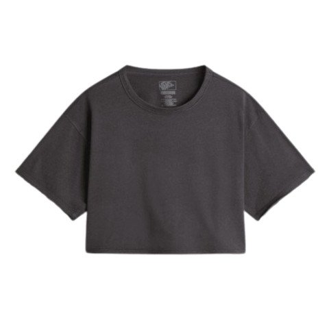 Tricou Dama Vans Relaxed Crop Wash - Wash Black - Vans