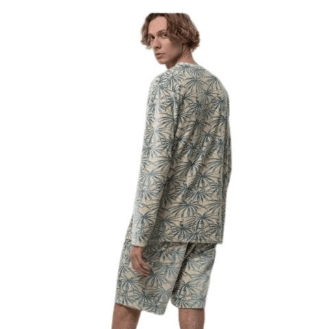 Bluza Termala Barbati Pinetime Palm - Leaf AOP - Pinetime