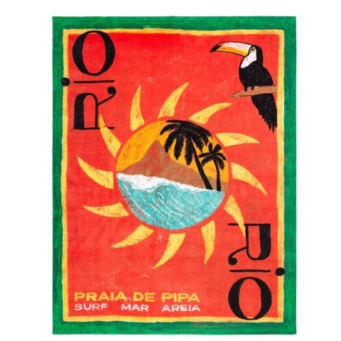 Prosop Plaja Unisex Roxy Atlas Towel - Poppy Red - Roxy