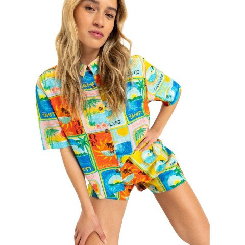 Camasa Casual Dama Roxy Atlas Another Sun - Atlas Atlas Print - Roxy