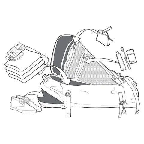 Geanta Voiaj Multipath Duffle Large 90 - True Black Ballistic