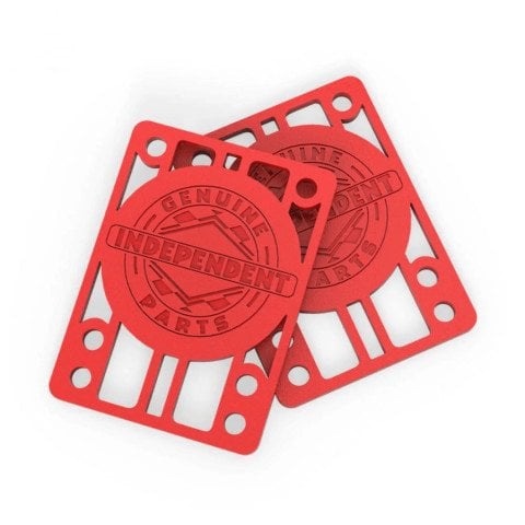 Riser Pads Skateboard Independent 1/8 - Red