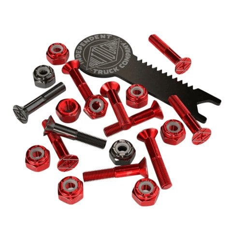 Suruburi Skateboard Independent Phillips 1'' With Tool - Red/Black