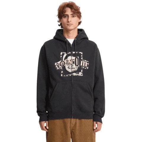 Hanorac Barbati Volcom Stick Stoner Zip - Antique Black