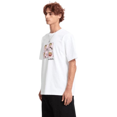 Tricou Barbati Volcom Chomp Chomp - White