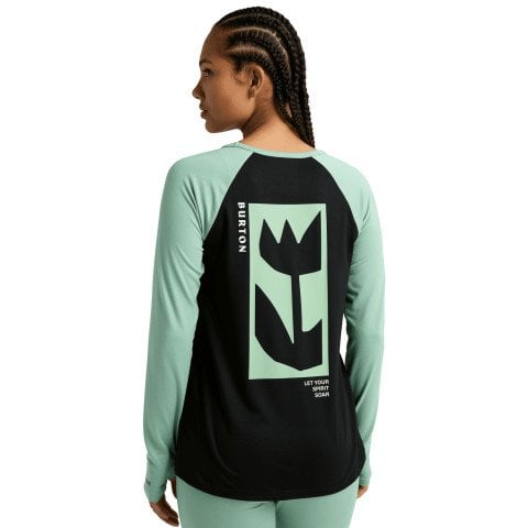 Bluza Termica Dama Burton Roadie Tech - True Black Soft Sage - Burton