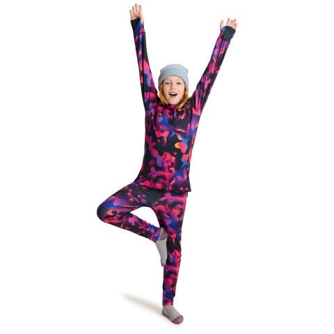 Set bluza si pantaloni termici copii Burton T Midweight - Lava Lamp - Burton