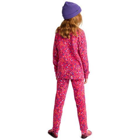 Set bluza si pantaloni termici copii Burton K Heavyweight Fleece - Wildcat Floral - Burton