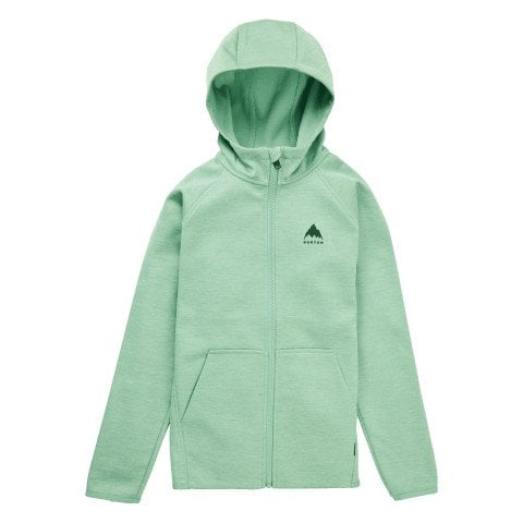 Hanorac Termal Copii Burton Kids Crown Weatherproof Full-Zip - Soft Sage Heather