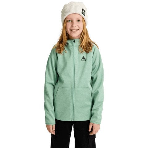 Hanorac Termal Copii Burton Kids Crown Weatherproof Full-Zip - Soft Sage Heather